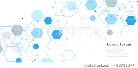 幾何抽象六邊形科學背景透明 99791374