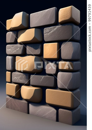 Image of brick exterior wall sample Image of brick exterior wall sample 99791439