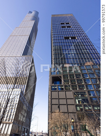 The high rise office buildings at Hudson Yards - skyscrapers in Manhattan - travel photography The high rise office buildings at Hudson Yards - skyscrapers in Manhattan - travel photography 99791573