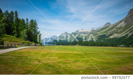 Beautiful Engadin region in Switerland Beautiful Engadin region in Switerland 99792077