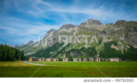 Beautiful Engadin region in Switerland Beautiful Engadin region in Switerland 99792093