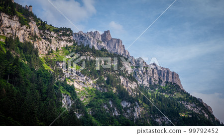 The impressive mountains and glaciers in the Swiss Alps 99792452