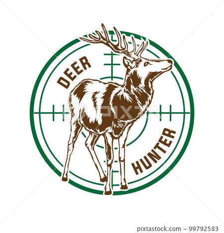 Deer vector illustration, perfect for t shirt design and hunting club logo 99792583