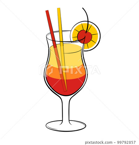 Sex on the beach or tequila sunrise Cocktail Sex on the beach or tequila sunrise Cocktail 99792857