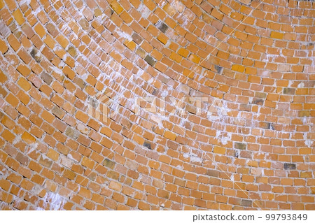 The red brick ceiling of an ancient castle. Turaida Castle, Latvia The red brick ceiling of an ancient castle. Turaida Castle, Latvia 99793849