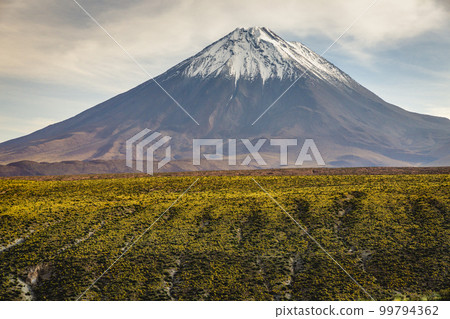 Licancabur and dramatic volcanic landscape at Sunset, Atacama Desert, Chile Licancabur and dramatic volcanic landscape at Sunset, Atacama Desert, Chile 99794362