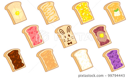 Sweet and delicious toast sweets 99794443