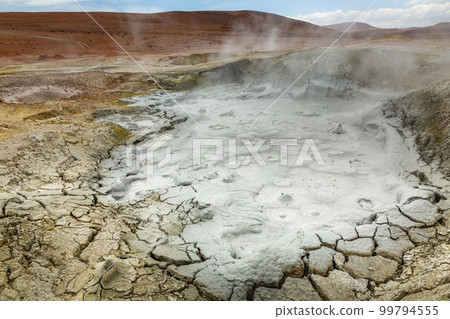 Morning Sun Geysers at the Altiplano of Potosi Region, Bolivia Morning Sun Geysers at the Altiplano of Potosi Region, Bolivia 99794555