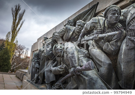 Soviet army monument for WWII in Sofia, Bulgaria, Eastern Europe 99794949