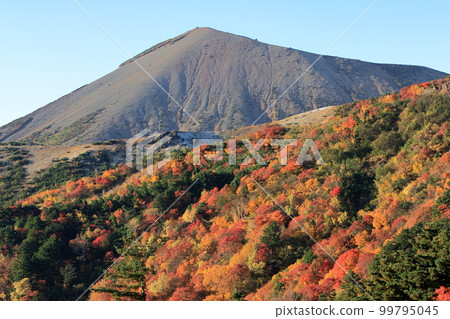 Fukushima Prefecture Bandai-Asahi National Park Autumn leaves in Tengu's Garden on a sunny day Fukushima Prefecture Bandai-Asahi National Park Autumn leaves in Tengu's Garden on a sunny day 99795045