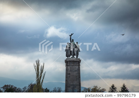 Soviet army monument for WWII in Sofia, Bulgaria, Eastern Europe 99796179