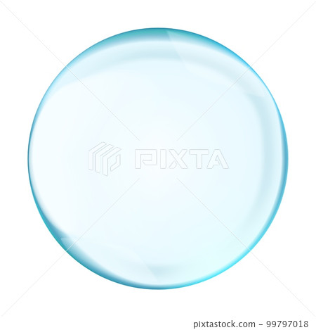 Blue translucent light sphere with glares and transparency Blue translucent light sphere with glares and transparency 99797018
