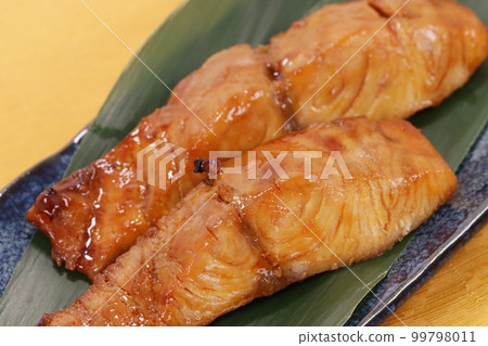 Dolphin teriyaki fish dish 99798011