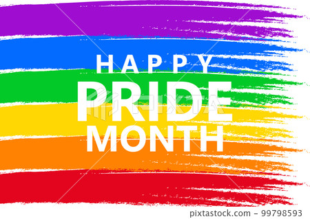 Grunge LGBT background, brush strokes rainbow background of LGBT flag colors. Banner, poster, template, vector Grunge LGBT background, brush strokes rainbow background of LGBT flag colors. Banner, poster, template, vector 99798593