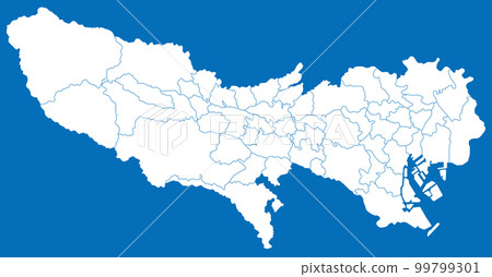 Tokyo map that can be divided 99799301