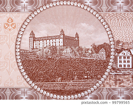 Bratislava Castle from Slovak money Bratislava Castle from Slovak money 99799565