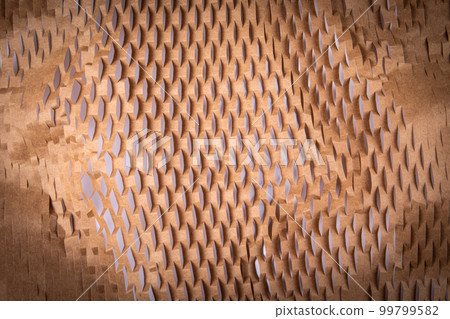 Packing carton with holes. Import and export background 99799582