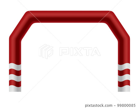 Inflatable arch. Template for advertising arch. Suitable for events, races, marathon or other sports. Marathon start or finish entrance. Vector illustration Inflatable arch. Template for advertising arch. Suitable for events, races, marathon or other sports. Marathon start or finish entrance. Vector illustration 99800085