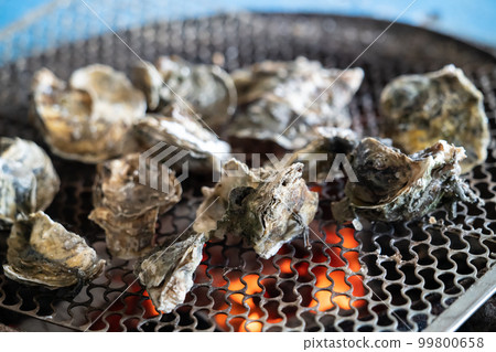 牡蠣 蚵 烤蚵 台南 七股 台灣 小吃 Grilled oyster オイスター 99800658