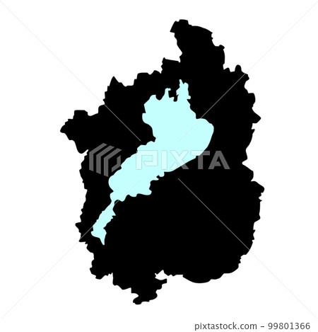 Map of Shiga Prefecture and Lake Biwa 99801366