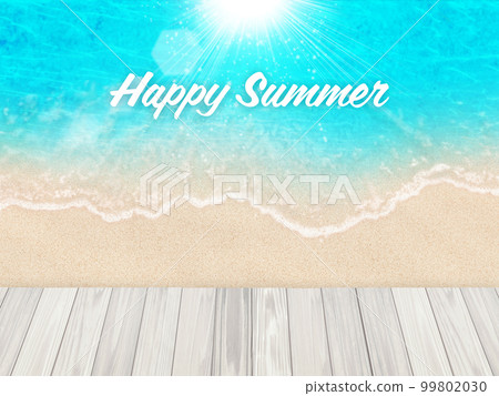Beach marine blue background material 99802030
