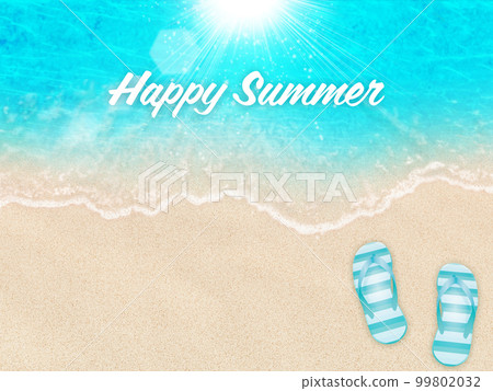Beach marine blue background material 99802032