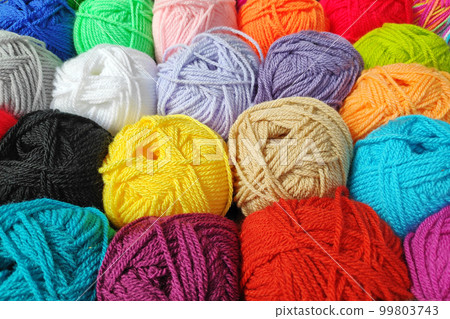 Stack of wool balls for sale Stack of wool balls for sale 99803743