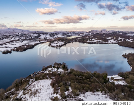 Aerial view of Glendowan, Lough Gartan, County Donegal - Ireland 99804913