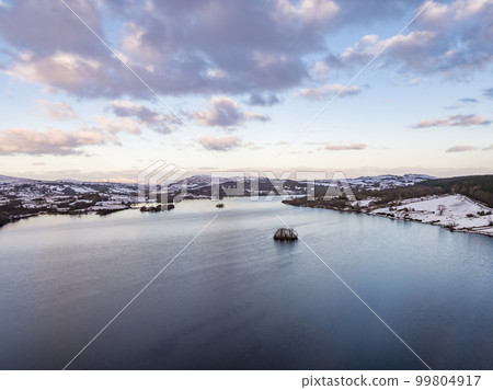 Aerial view of Glendowan, Lough Gartan, County Donegal - Ireland 99804917