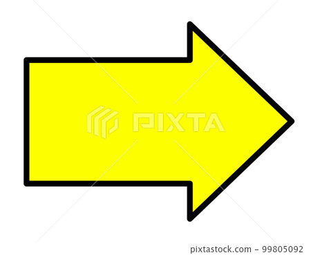 Thick arrow yellow 99805092