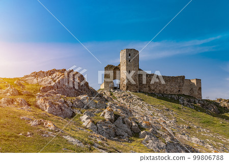 The Enisala Fortress is a medieval fortress The Enisala Fortress is a medieval fortress 99806788