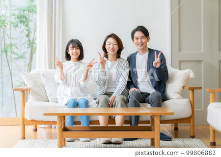 Parent and child family living room sofa piece 99806881