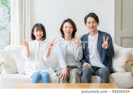 Parent and child family living room sofa piece 99806884