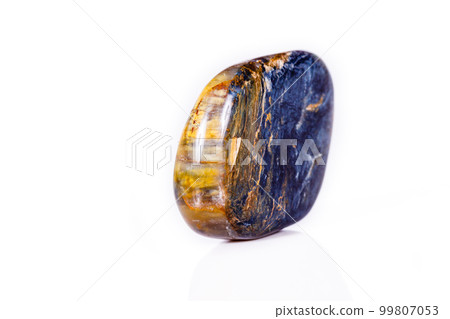 Macro mineral stone Petersit PAR on white background 99807053