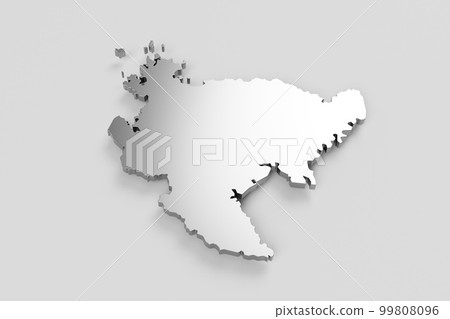 Three-dimensional bird view blank map Used for presentation materials, etc. Saga Prefecture Three-dimensional bird view blank map Used for presentation materials, etc. Saga Prefecture 99808096