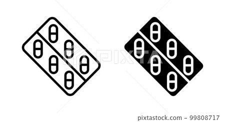 Illustration Vector Graphic of Capsule icon 99808717
