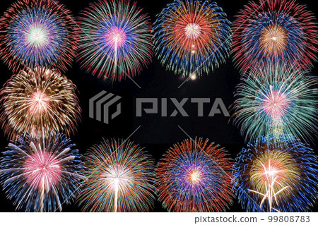 Fireworks frame background material 99808783