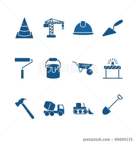 Illustration Vector Graphic of Construction icon Illustration Vector Graphic of Construction icon 99809135