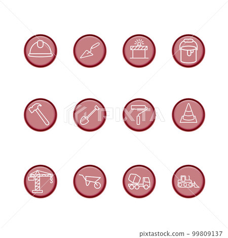 Illustration Vector Graphic of Construction icon Illustration Vector Graphic of Construction icon 99809137