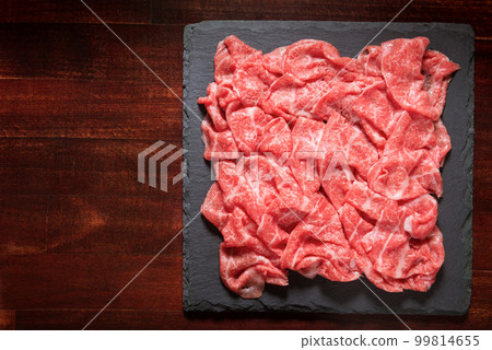 premium Japanese meat sliced wagyu marbled beef 99814655
