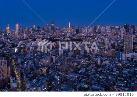"Tokyo" Tokyo night view, Twilight Blue 99815016