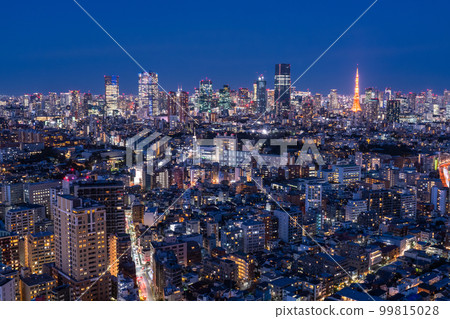 "Tokyo" Tokyo night view, Twilight Blue "Tokyo" Tokyo night view, Twilight Blue 99815028