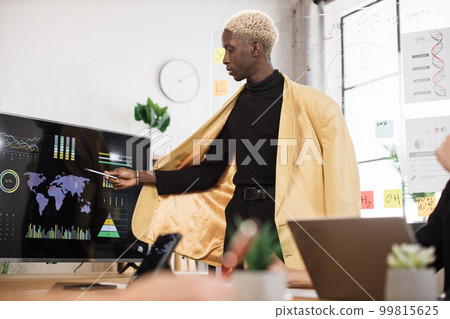 Planning business strategy at modern office. Planning business strategy at modern office. 99815625