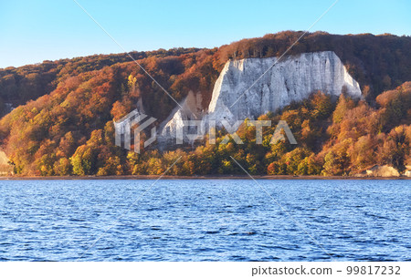 Chalk cliffs on Rugen Island (Rugia, Ruegen) at sunrise, Baltic Sea coast, Germany. Chalk cliffs on Rugen Island (Rugia, Ruegen) at sunrise, Baltic Sea coast, Germany. 99817232