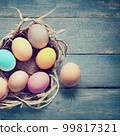 Basket with Eggs 99817321