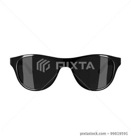 Modern style black fashion sunglasses 3d render Modern style black fashion sunglasses 3d render 99819591