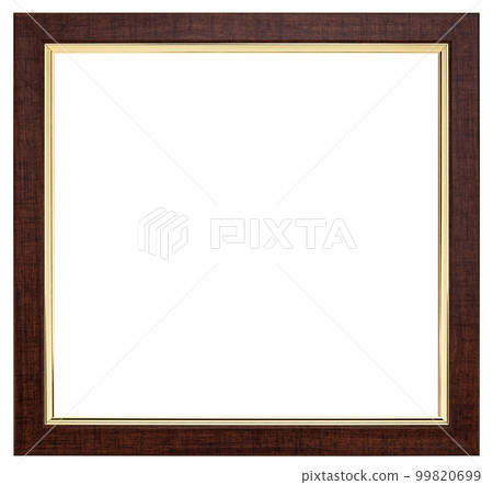 Antique Gold Brown Classic Old Vintage Wooden Rectangle mockup canvas frame isolated on white background. Blank and diverse subject moulding baguette. Design element. use for paint, mirror or photo Antique Gold Brown Classic Old Vintage Wooden Rectangle mockup canvas frame isolated on white background. Blank and diverse subject moulding baguette. Design element. use for paint, mirror or photo 99820699