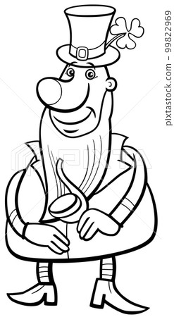 cartoon Leprechaun character on Saint Patrick Day cartoon Leprechaun character on Saint Patrick Day 99822969