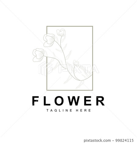 Floral Logo, Leaves And Flowers Botanical Garden Vector, Floral Design Of Life Floral Logo, Leaves And Flowers Botanical Garden Vector, Floral Design Of Life 99824115