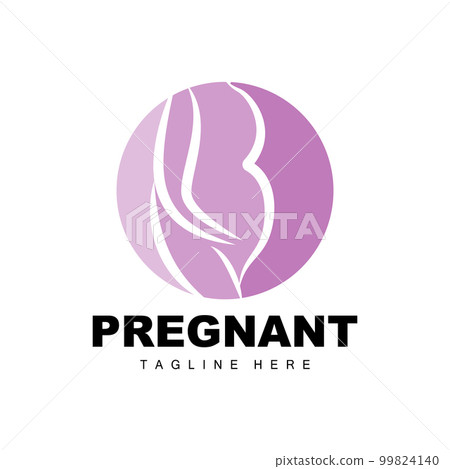 Pregnant Logo, Mom And Baby Health Care Design, Pregnant And Baby Medicine Brand Icon Vector 99824140